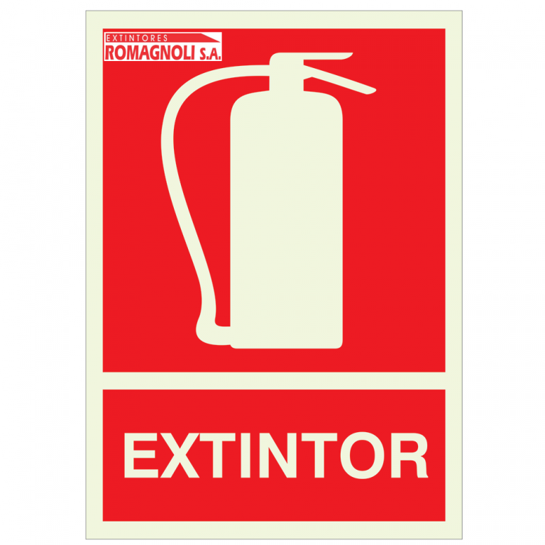 Cartel Fotoluminicente Extintor