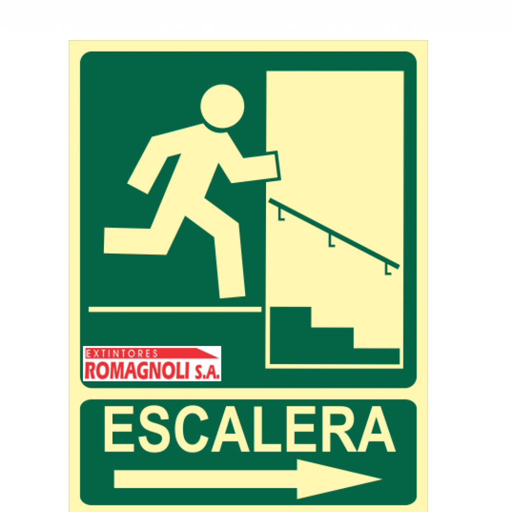 Cartel Salida Escalera