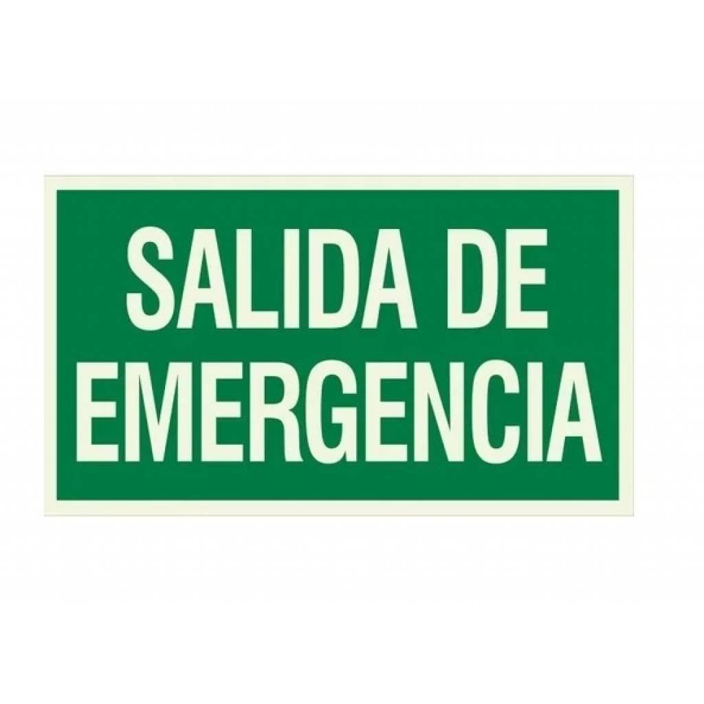 Cartel Salida de Emergencia